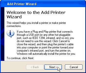 Add a Printer Wizard